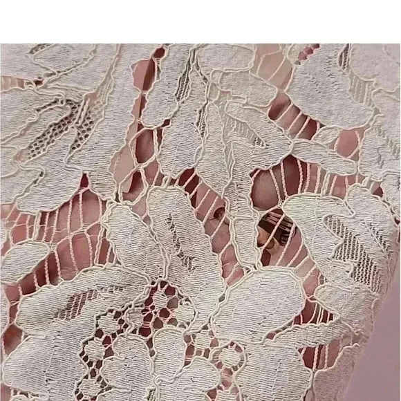 Alfani Pink Lace Blouse - Picture 4 of 7